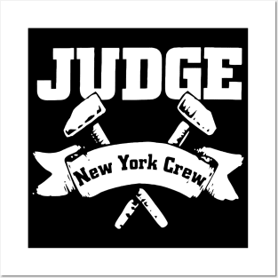 Judge New York Crew White Posters and Art